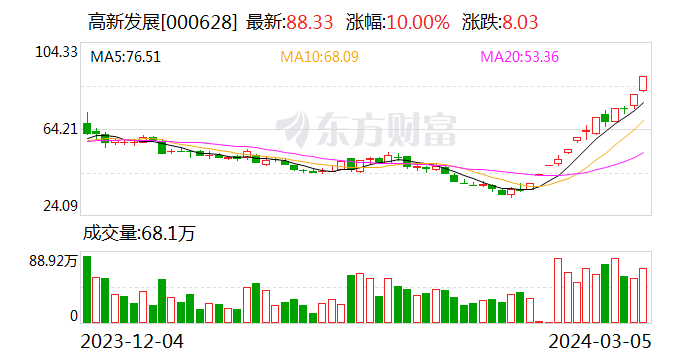 高新发展：公司基本面未发生变化 股价短期大幅上涨 存在非理性炒作风险