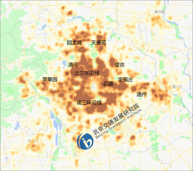 图2 2023年北京市居住地分布
