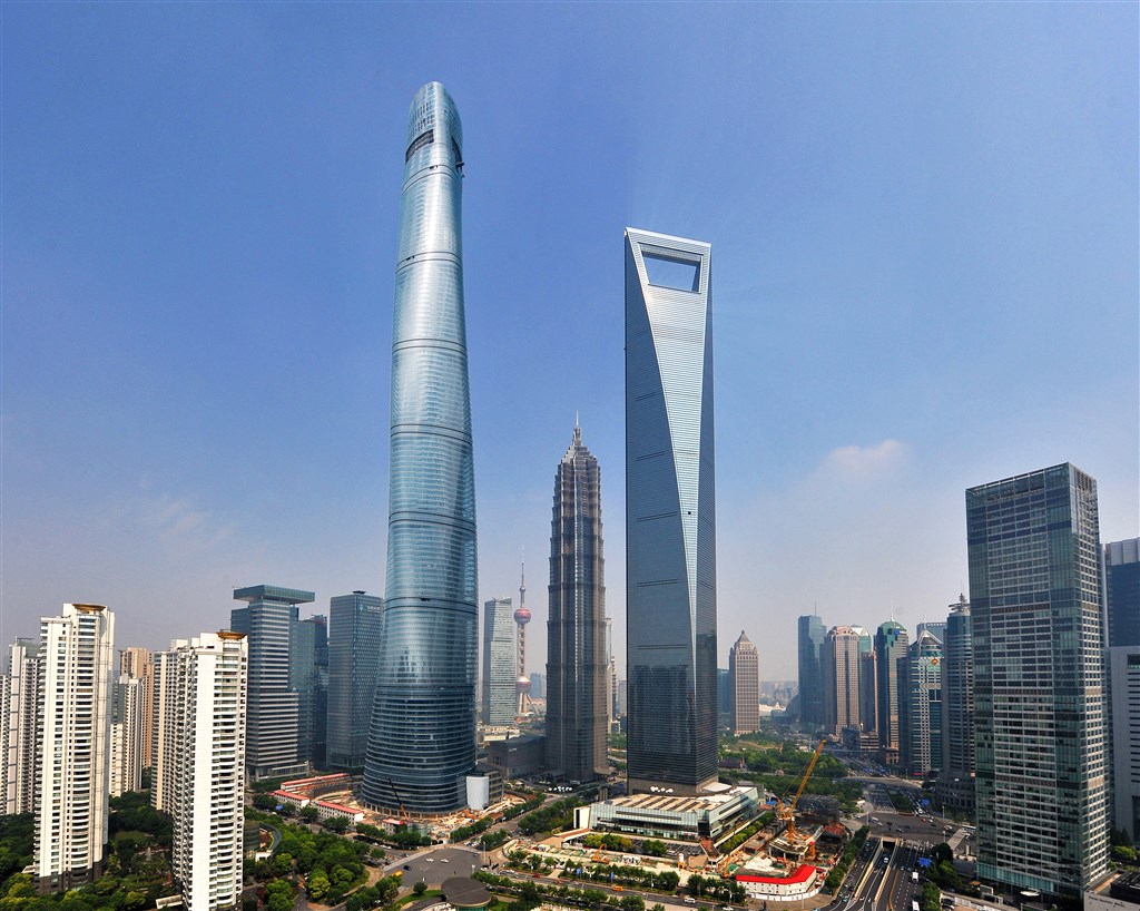 陆家嘴超高层建筑群