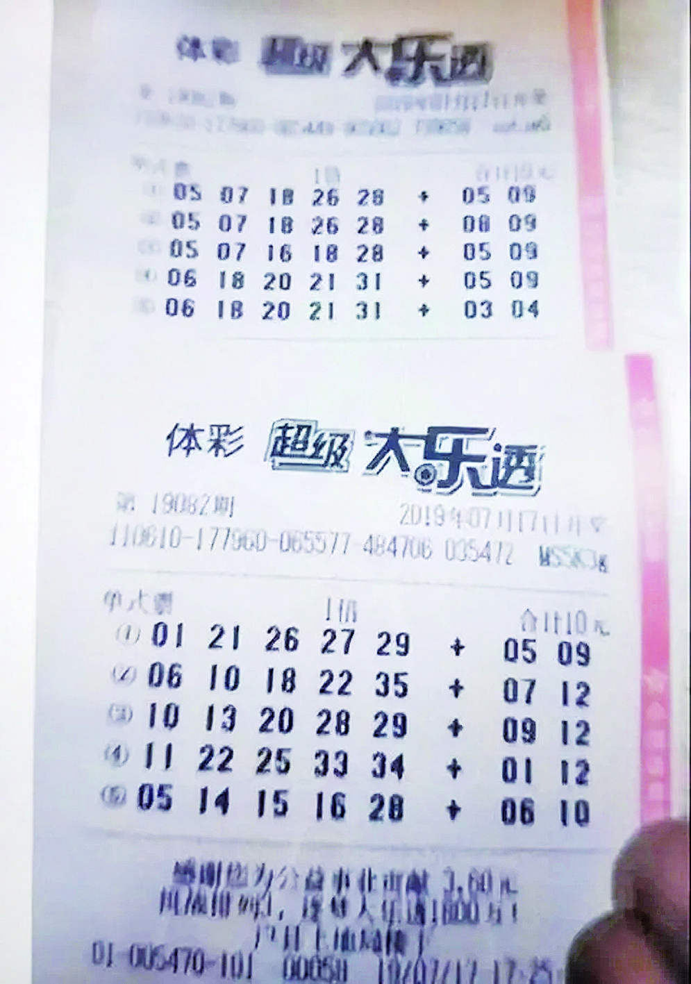 中奖金额高达千万的彩票