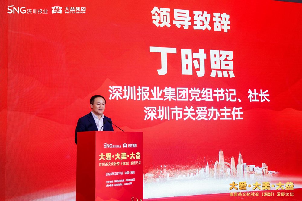 深圳报业集团党组书记、社长,市关爱办主任丁时照致辞。(本图由主办方提供)