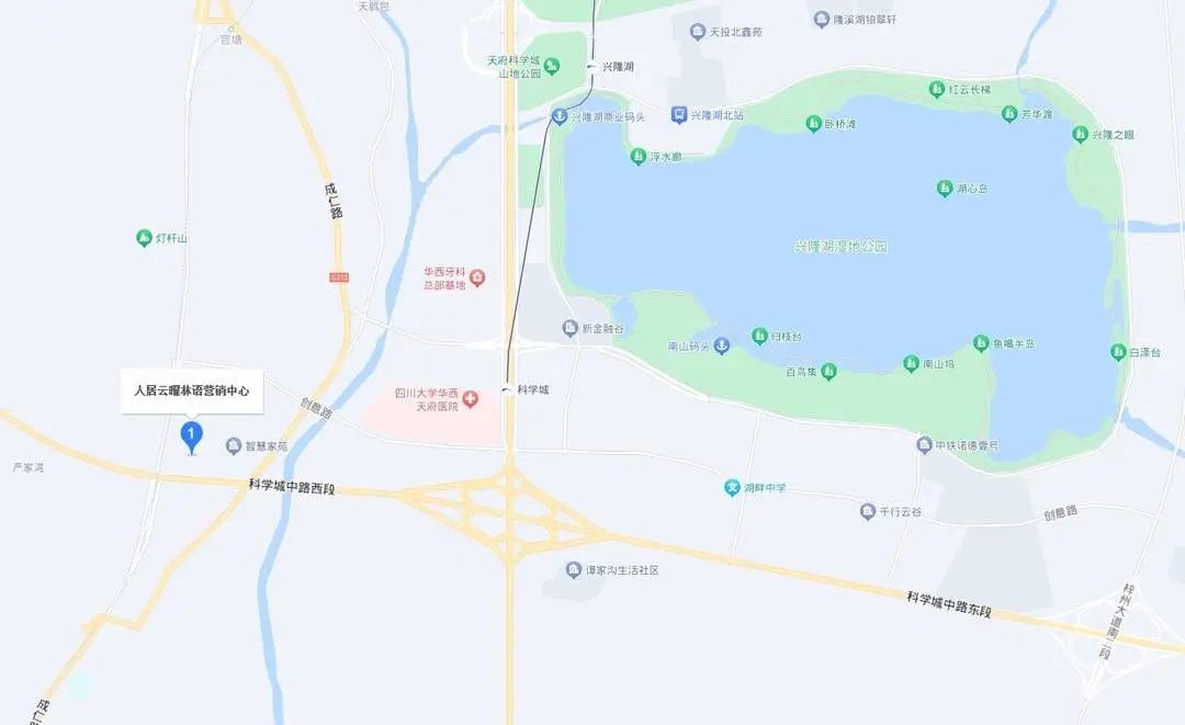 人居云曜林语位置示意图