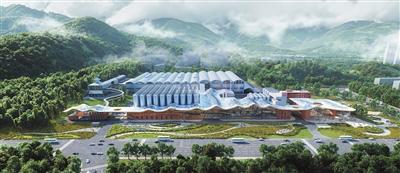 青啤100万千升高端特色啤酒生产基地项目效果图。