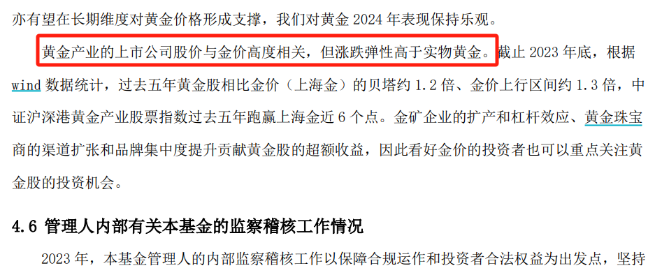 来源:永赢中证沪深港黄金产业股票ETF2023年年度报告