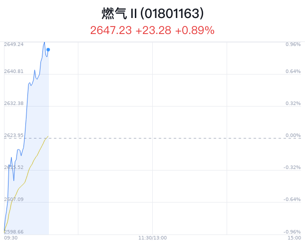 燃气行业盘中拉升，美能能源涨2.52%
