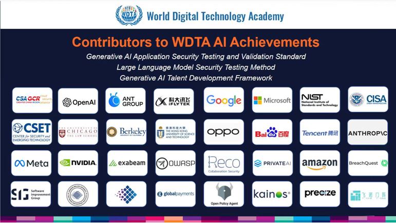 图:WDTA发布大模型安全国际标准,OpenAI、蚂蚁集团、科大讯飞等参编