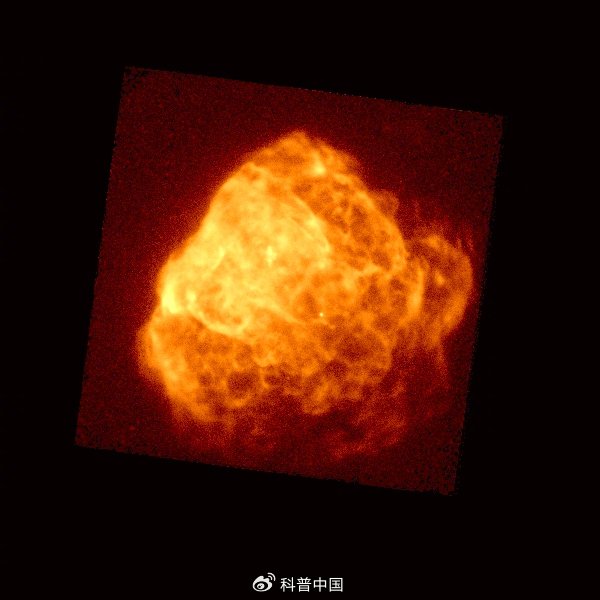 后随X射线望远镜（FXT）对蟹状星云观测图像。X射线数据版权EP科学中心供图
