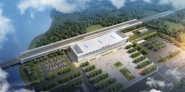 盛泽站效果图。