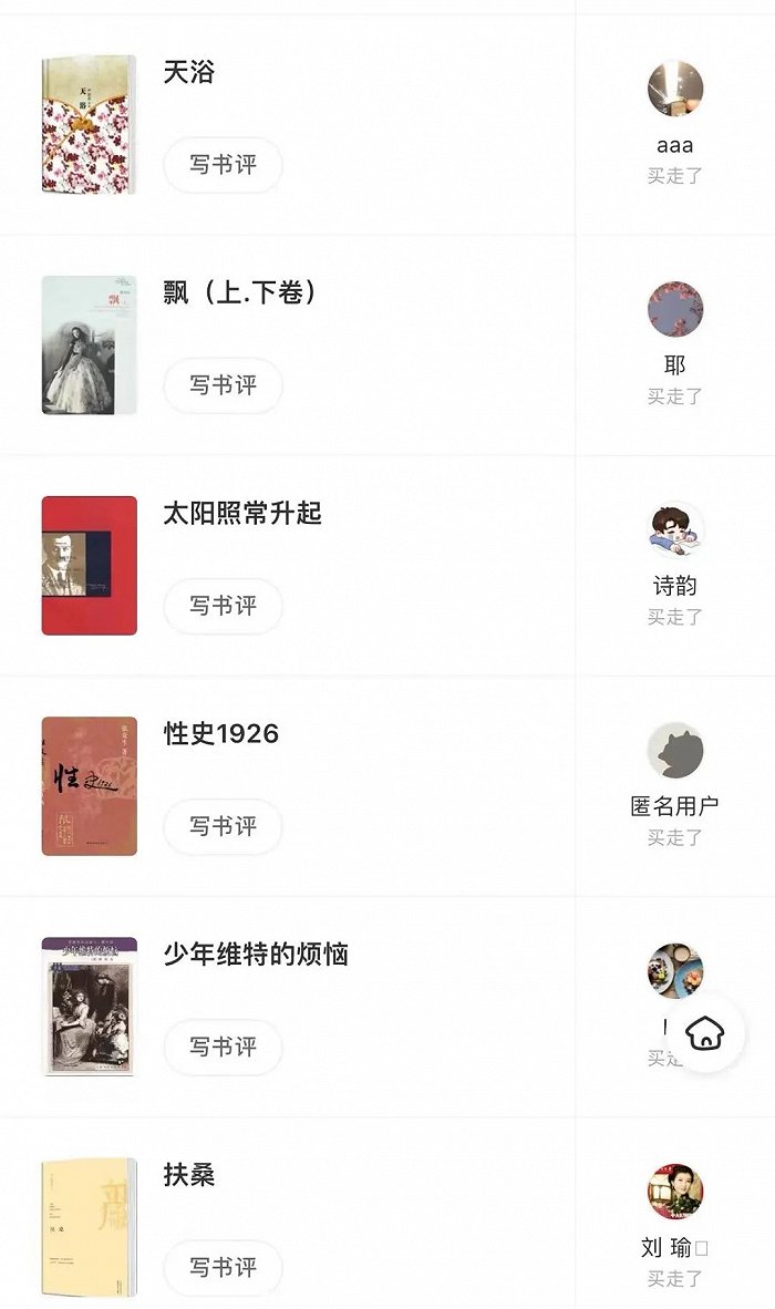 ▲ 在卖书的界面里,可以看到谁买走了自己的书。图 / 受访者供图