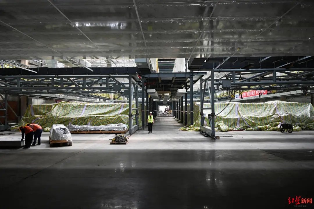 ▲四川卓勤新材料科技有限公司正在建设的二期厂房