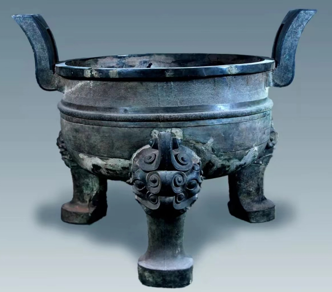   楚大鼎原件，現存於安徽博物院。（安徽省文物考古研究所供圖）