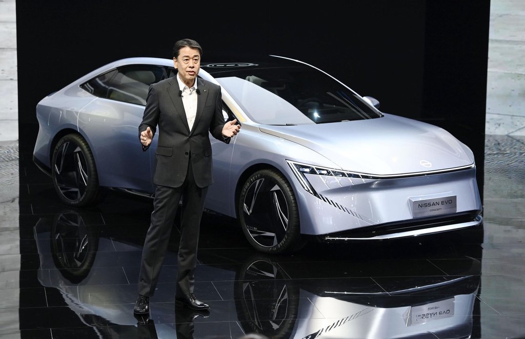 2024年4月25日，北京，2024北京車展正式開幕，日產CEO內田誠現身/IC Photo