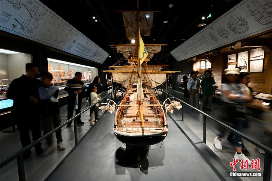 5月2日，福建福州，遊客參觀中國船政文化博物館。中新社記者 王東明 攝