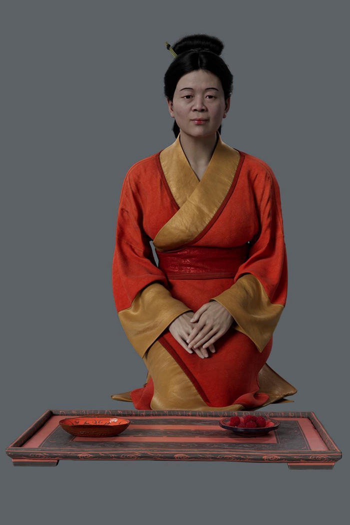   這是湖南博物院公開發佈的「辛追夫人」3D數字人（35歲左右）形象。新華社發（長沙數字鯨魚科技有限公司製作）