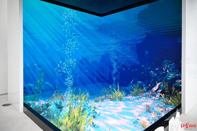 成都科创生态岛1号馆,现场展示的XR虚拟拍摄
