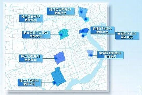 2023年部分试点更新单元分布图
