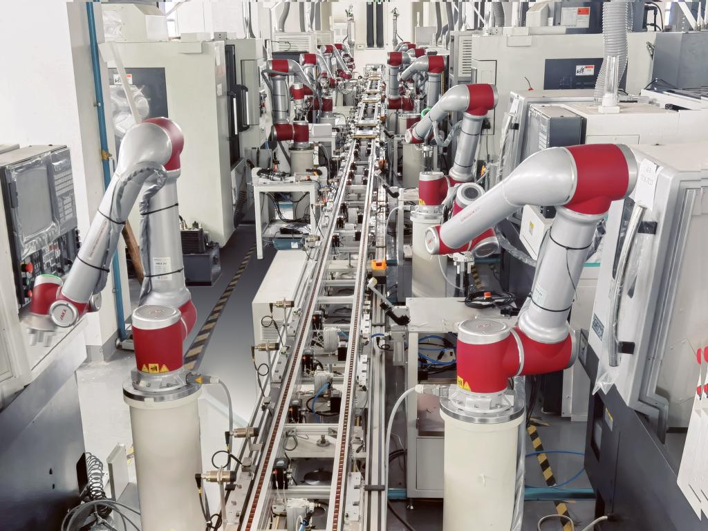   節卡機器人在精密製造行業的應用。（受訪者供圖）