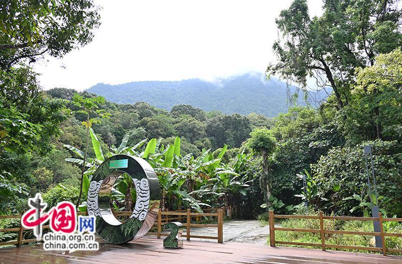 海南熱帶雨林國家公園五指山片區的入口處。（韓琳 攝）