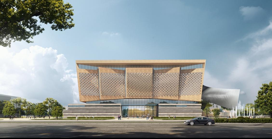 ▲博物馆、图书馆效果图