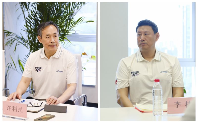 北汽男篮官宣许利民(左)担任新赛季男篮主教练职务,李楠加入教练组担任技术顾问。 北京首钢篮球俱乐部供图