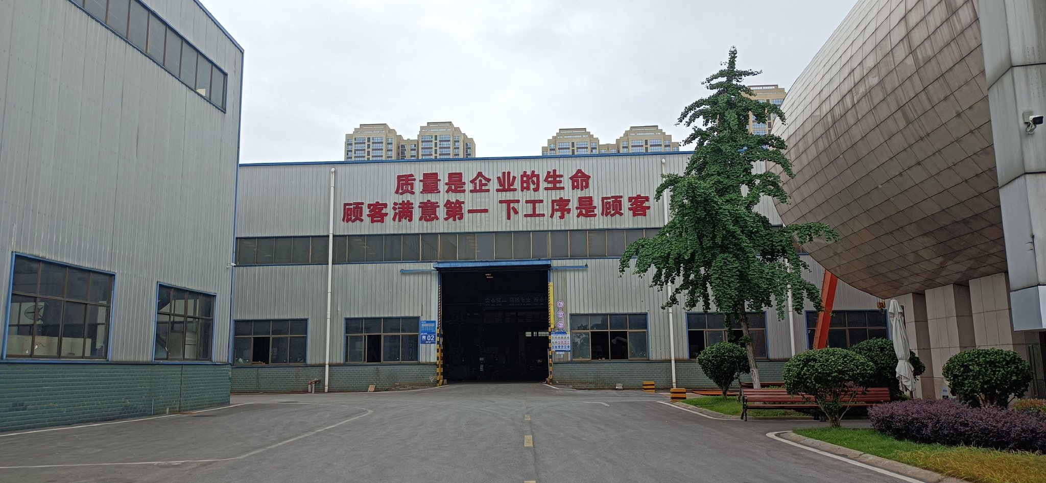 永达股份的车间大门(摄影:肖伟)