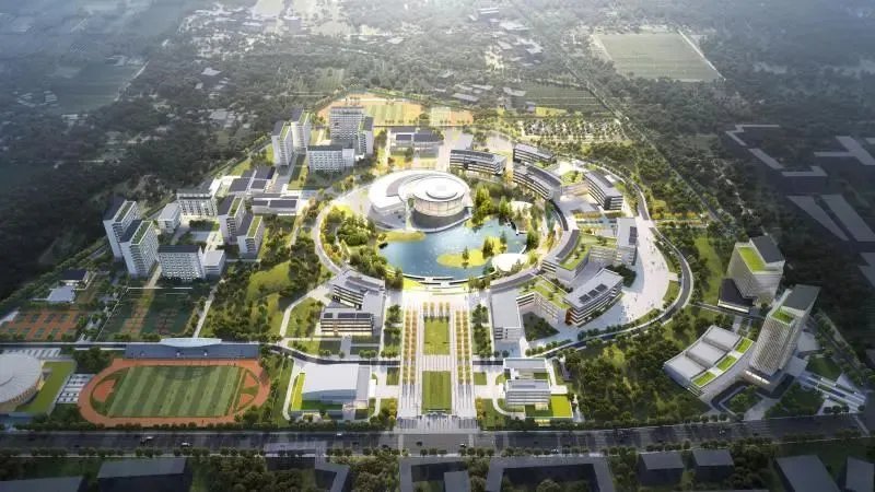 成都职业技术学院新校区鸟瞰图