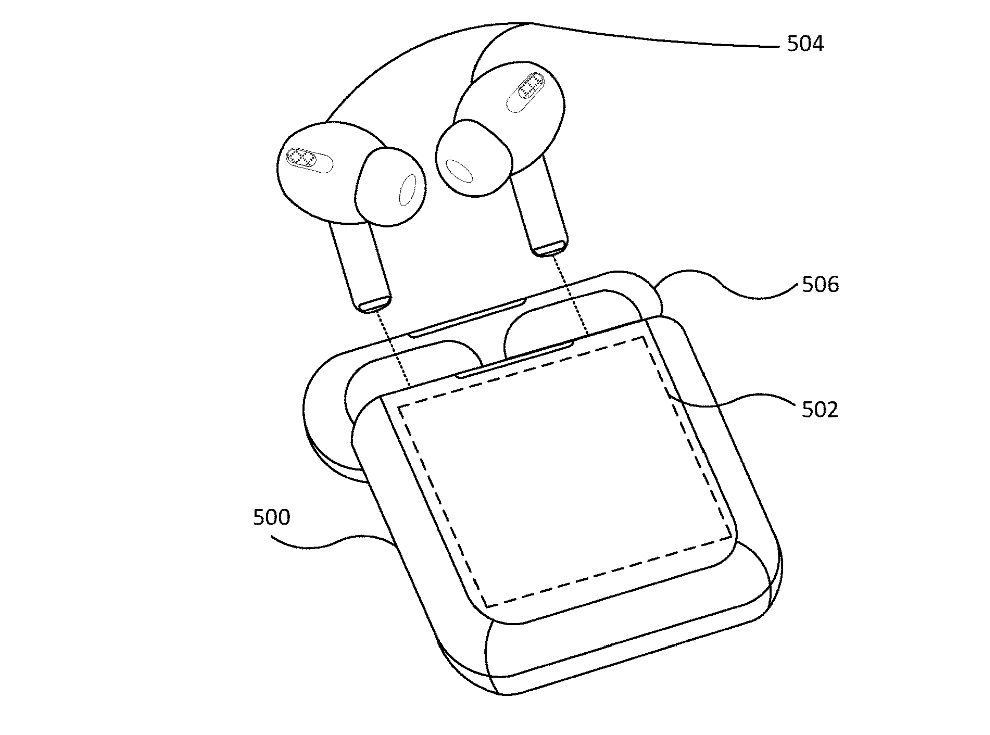 iPod nano 附体，苹果带触控屏 AirPods 专利公示：可控音频、支持旋转手势