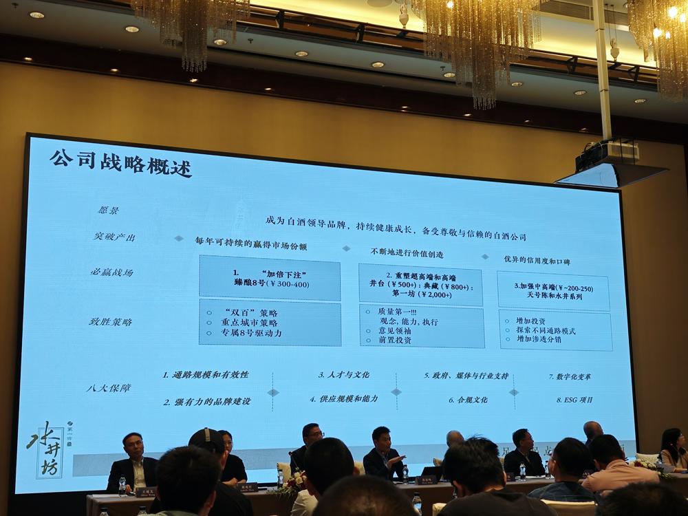 (图说:水井坊2023年度股东大会现场 财联社记者 朱万平摄)