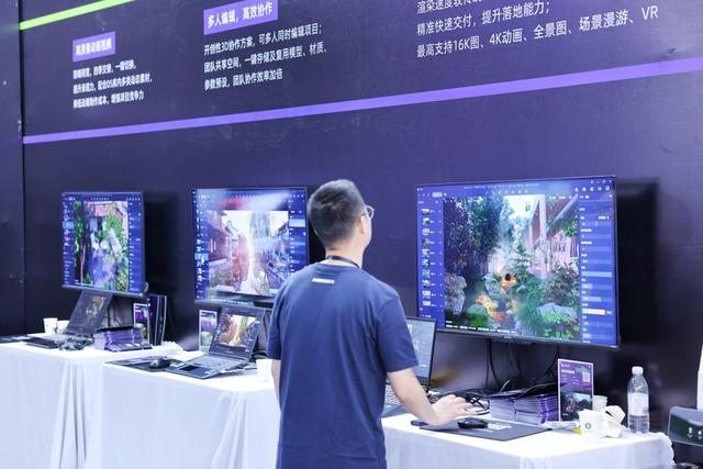 南京维伍网络科技有限公司展台。 海沙尔摄