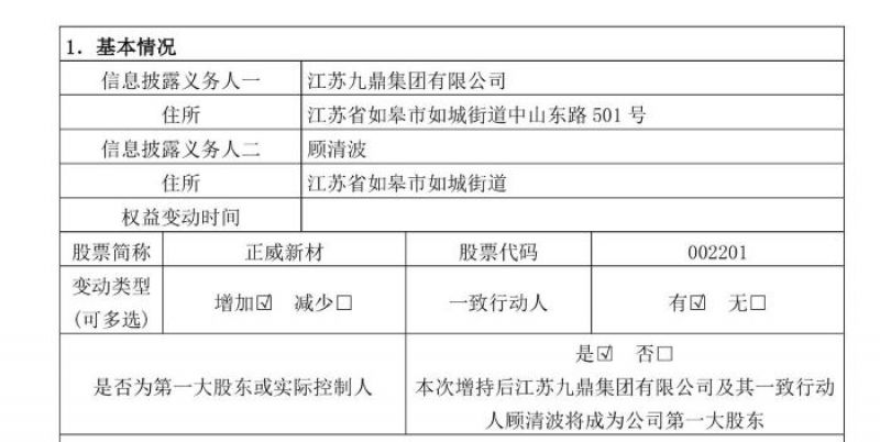 截图自正威新材公告