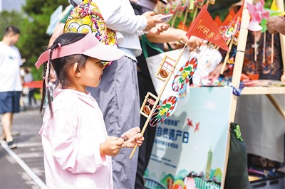 北京市2024文化和自然遺產日非遺宣傳展示活動舉辦的非遺集市。主辦方供圖