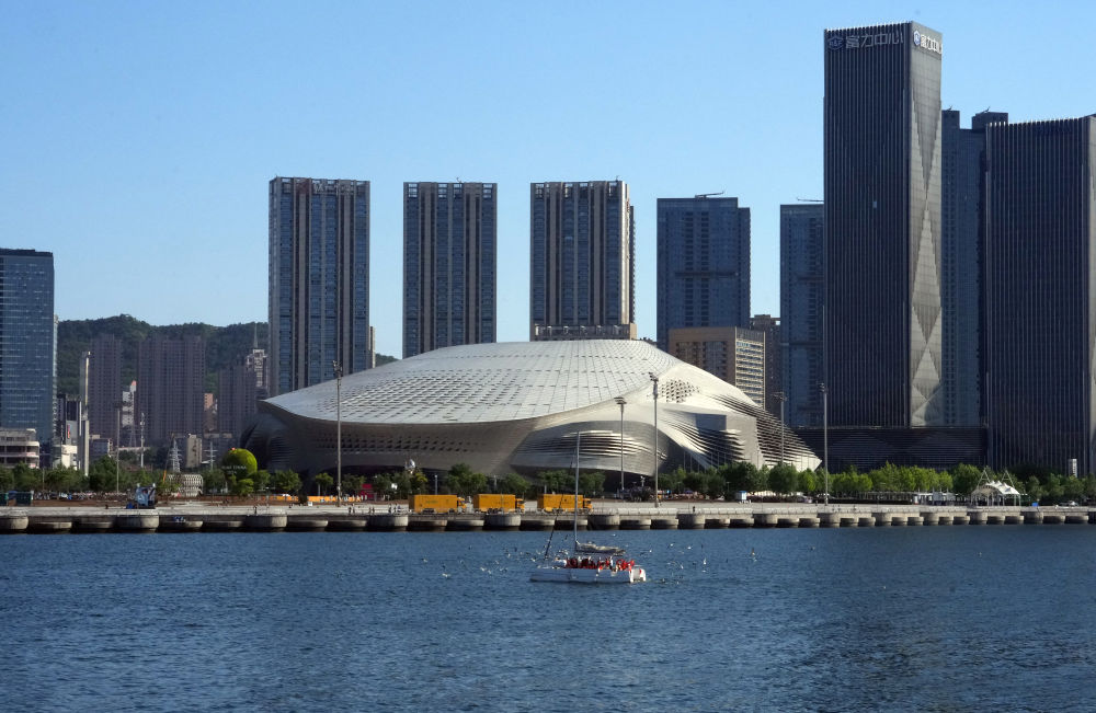 ↑夏季達沃斯論壇主會場大連國際會議中心。