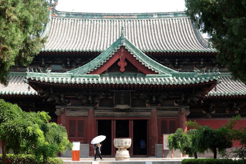 圖為6月18日拍攝的隆興寺摩尼殿。(樑子棟 攝)