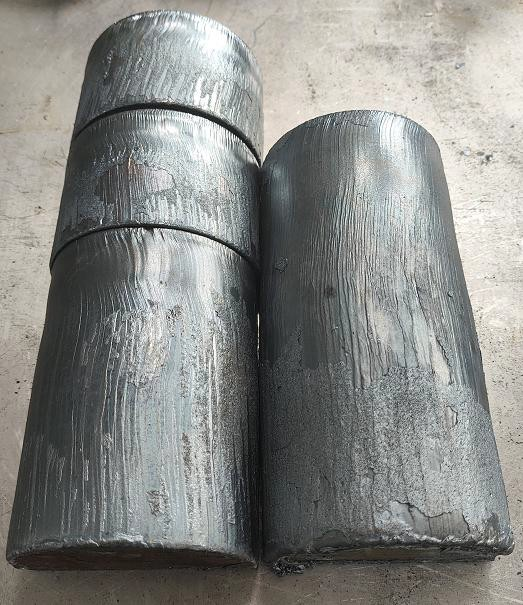 图:150kW-LFA氧气负焦点切割50/100/150㎜碳钢工件效果图