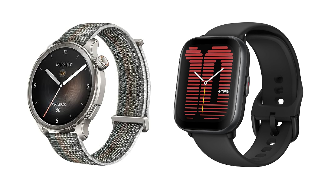 ▲ 左:Amazfit Balance,右:Amazfit Active