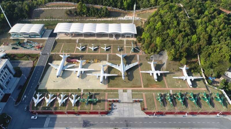 图为长沙航院航空装备展示和外场实训基地。学校供图。