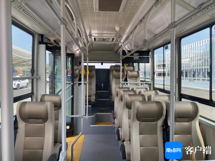 自动驾驶接驳车。海口美兰机场供图