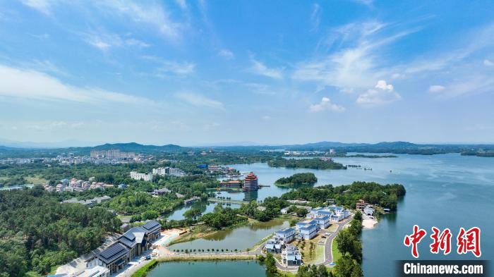 图为黄陂区木兰湖旅游度假区。 吴淘淘 摄