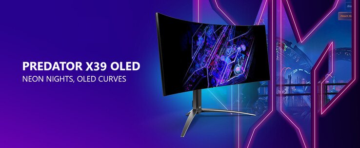 宏碁掠夺者 X39 OLED 电竞显示器上市:3440 x 1440 分辨率 + 240Hz 刷新率,1600 美元