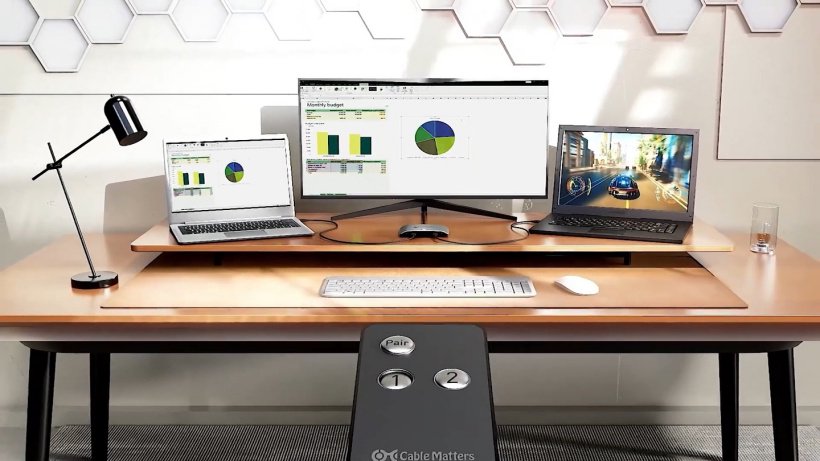 Cable Matters 推出 USB4 20Gbps 交换机,可同时连接双上游设备