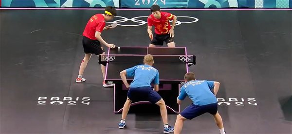 五连冠!国乒男团夺金:大比分领先瑞典队