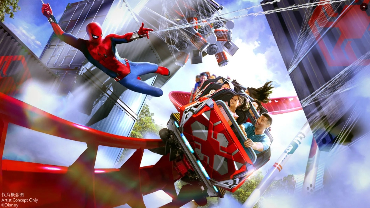 上海迪士尼官宣首个大型漫威主题景点“蜘蛛侠过山车”，前期建设准备工作年初已启动
