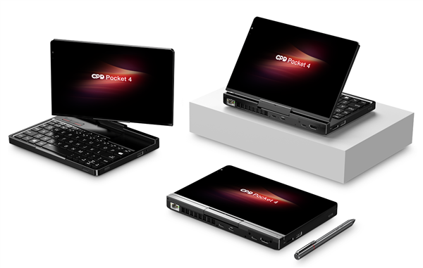 GPD发布首款Zen5锐龙掌上电脑Pocket 4:8.8寸小屏 180度转圈