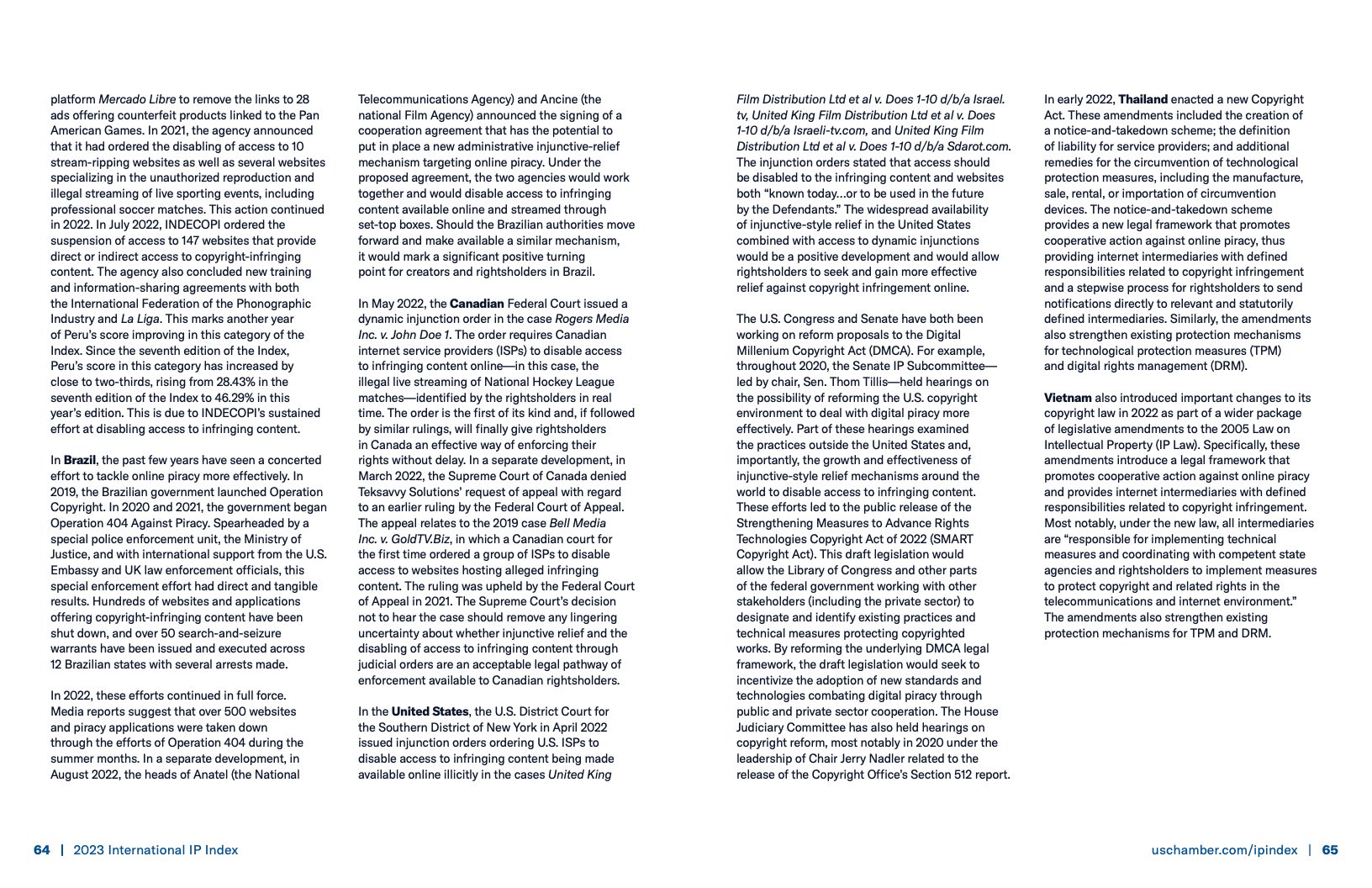 美国商会:2023年国际知识产权指数报告