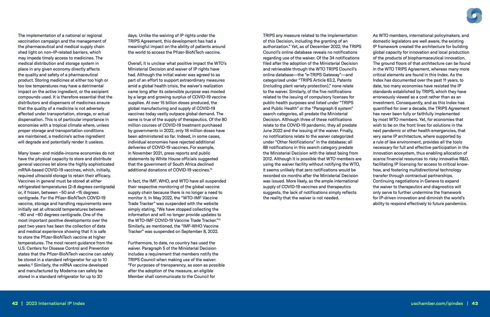 美国商会:2023年国际知识产权指数报告