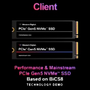 顺序读取接近 15GB/s !西部数据展示客户端 PCIe Gen5 固态硬盘