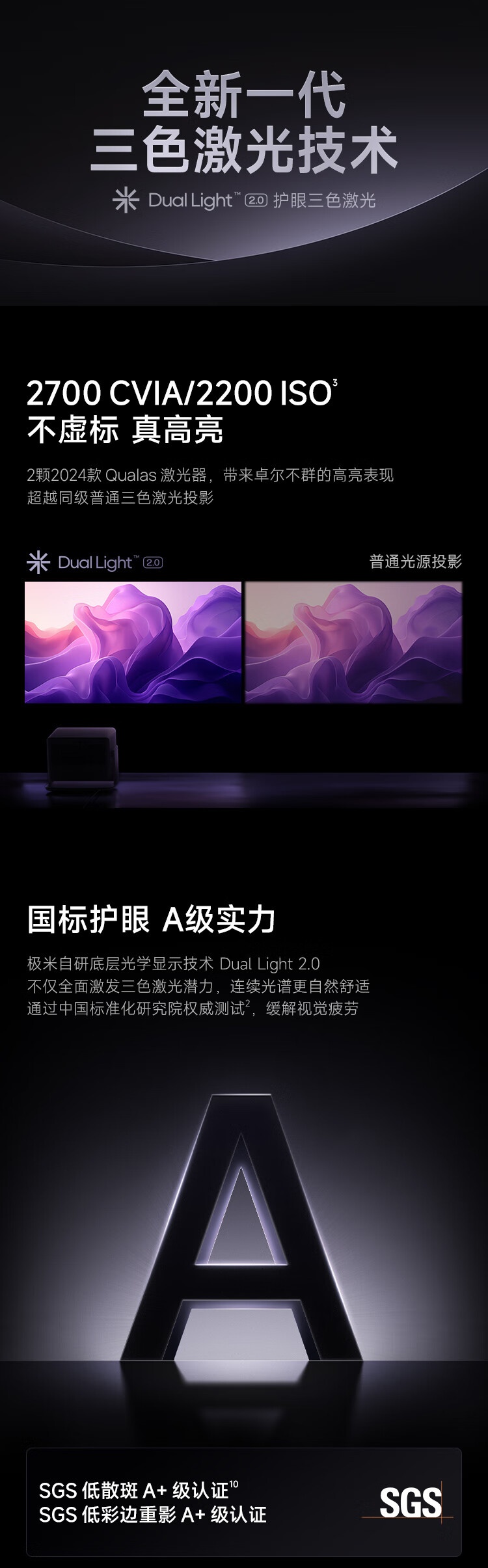 极米 RS 10 Plus 投影仪首销:2700CVIA、灵动旋转云台,6499 元