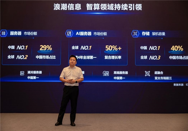 浪潮信息福建区总经理潘明作主题演讲