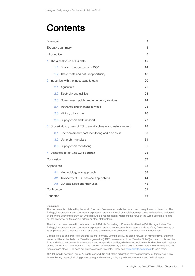 世界经济论坛:扩大地球观测的全球价值报告