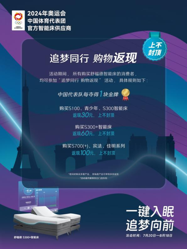 智能睡眠新纪元:双奥床巴黎亮相,尽显中国科技风范